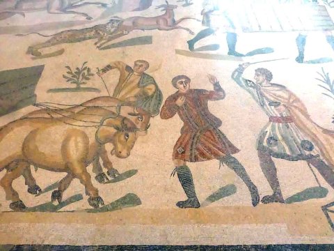Römische Mosaiken in der Villa Romana del Casale