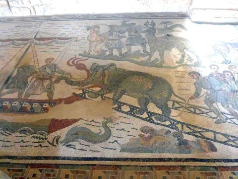 Römische Mosaiken in der Villa Romana del Casale