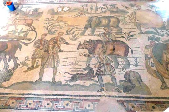 Römische Mosaiken in der Villa Romana del Casale
