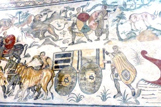 Römische Mosaiken in der Villa Romana del Casale
