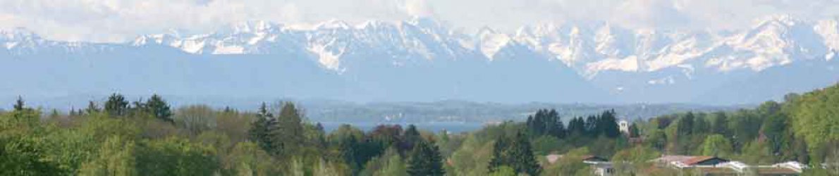 Golfclub Gut Rieden, Bayern, Am Starnberger See, Alpenblick