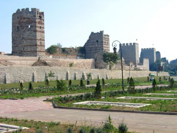 Theodosianischen Landmauer, Istanbul, Türkei