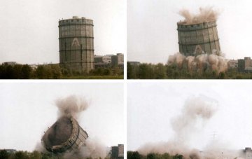 Sprengung Gasometer Henrichshütte Hattingen