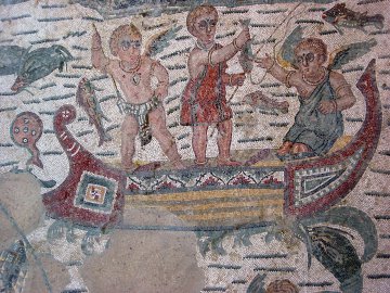 Fischende Eroten - Villa Romana del Casale - Sizilien