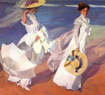 Joaquin Sorolla - Walk on the Beach