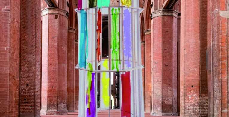 Paul Schwer - Rote Röhre - Installation